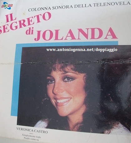 Copertina della colonna sonora italiana della telenovela