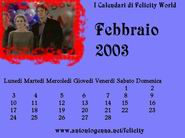 Calendario di febbraio 2003