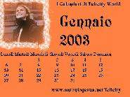 Calendario di gennaio 2003