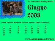 Calendario di giugno 2003