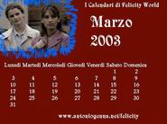 Calendario di marzo 2003