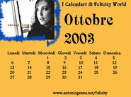 Calendario di ottobre 2003