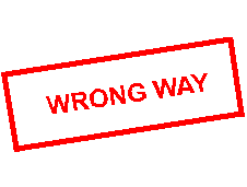 WRONG WAY